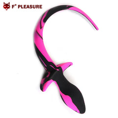 F* Pleasure Silicone Dog Tail Black Pink