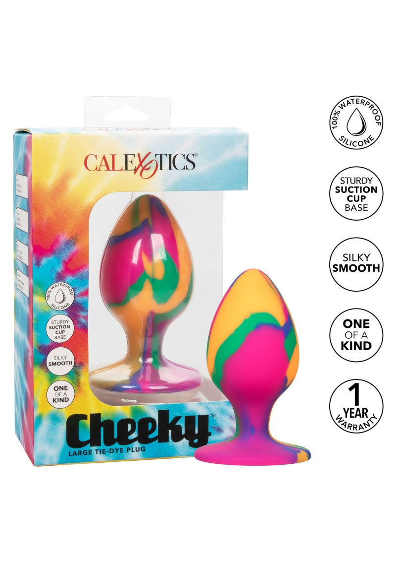 CalExotics - Cheeky Large Tie-Dye Butt Plug