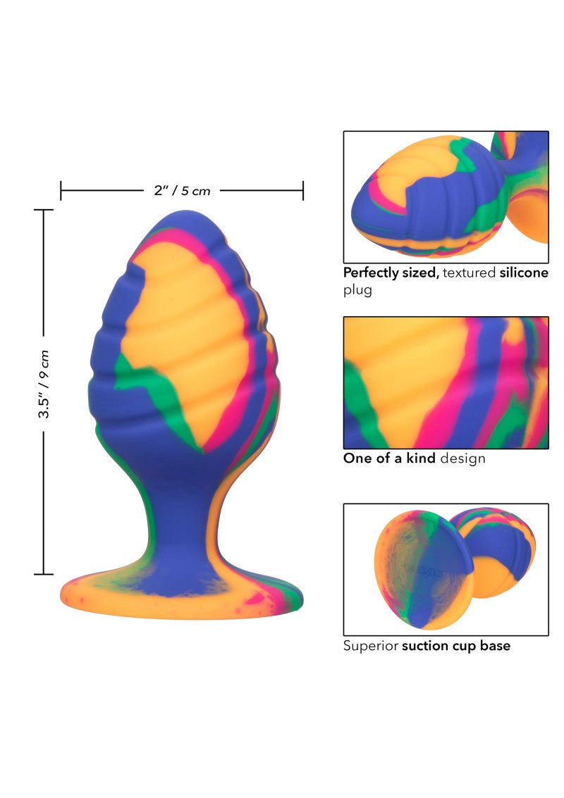 CalExotics - Cheeky Large Swirl Butt Plug