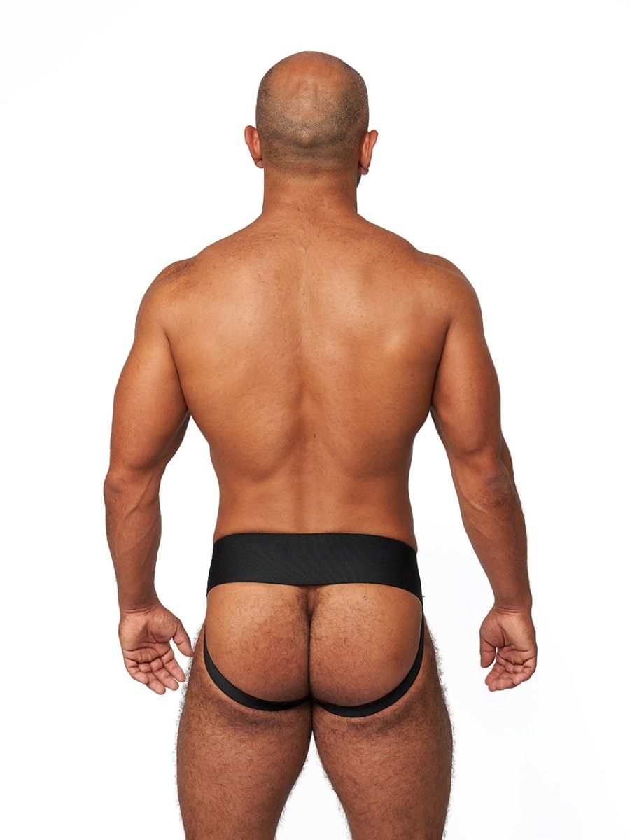 Mister B - Leather Premium Jockstrap - Black Blue