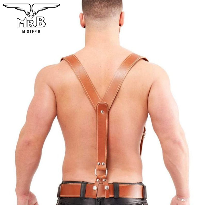 Mister B Leather Braces - Brown