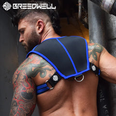 BREEDWELL-Neoprene INTIMIDATOR Harness Blue