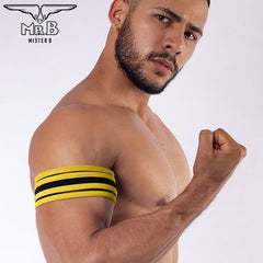 Mister B - Neoprene Biceps Band Black Yellow