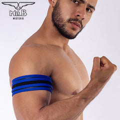 Mister B - Neoprene Biceps Band Black Blue