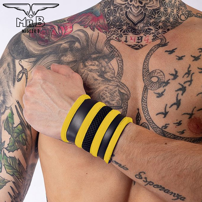 Mister B - Neoprene Wrist Wallet Black Yellow