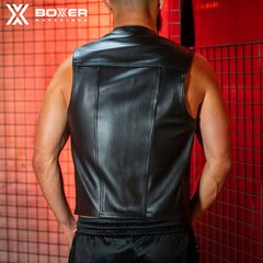 BOXER - Cowhide De-luxe Leather Waistcoat - Berlin10