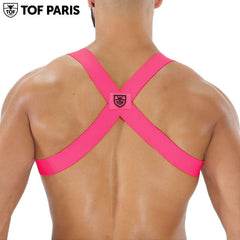 TOF Paris - Party Boy Elastic Harness - Neon Pink