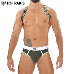 TOF Paris - Party Boy Elastic Harness - Khaki Camo