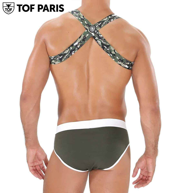 TOF Paris - Party Boy Elastic Harness - Khaki Camo