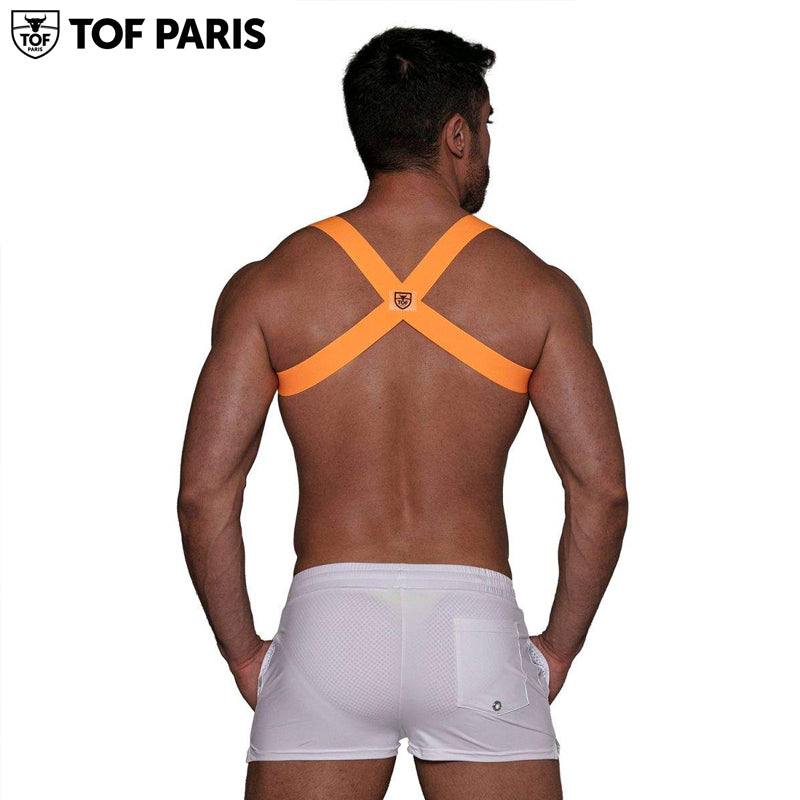 TOF Paris - Party Boy Elastic Harness - Neon Orange