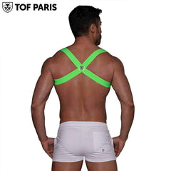 TOF Paris - Party Boy Elastic Harness - Neon Green