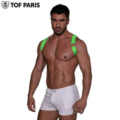 TOF Paris - Party Boy Elastic Harness - Neon Green