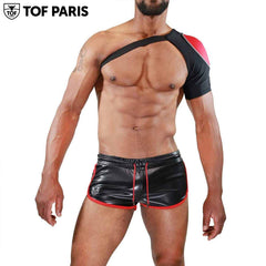 TOF Paris - Shoulder Harness Fetish - Black-Red