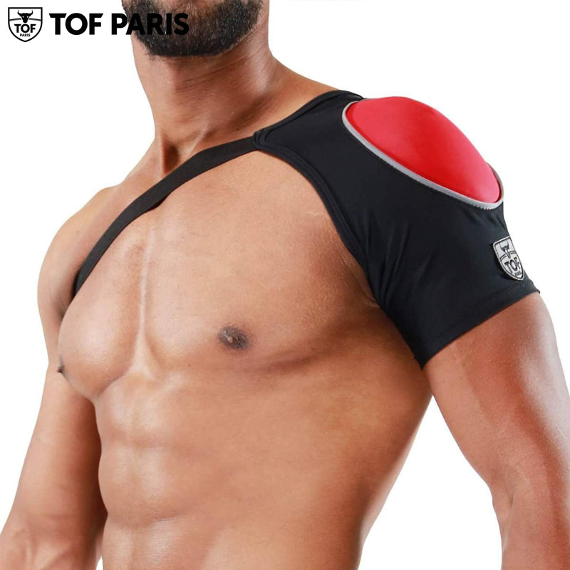 TOF Paris - Shoulder Harness Fetish - Black-Red