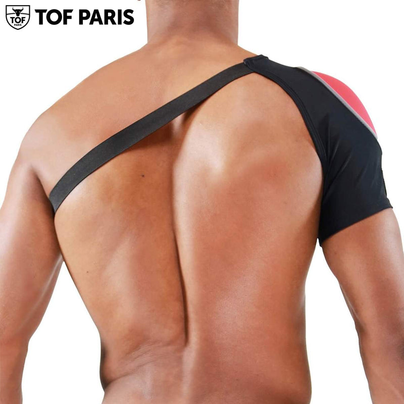 TOF Paris - Shoulder Harness Fetish - Black-Red