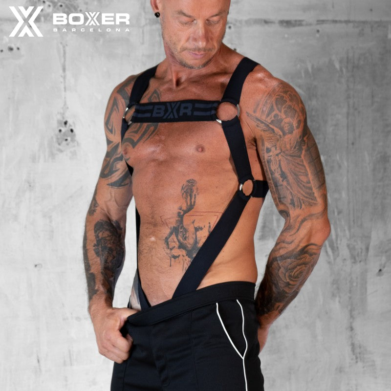 BOXER - BXR Chest & Cock Harness - Black