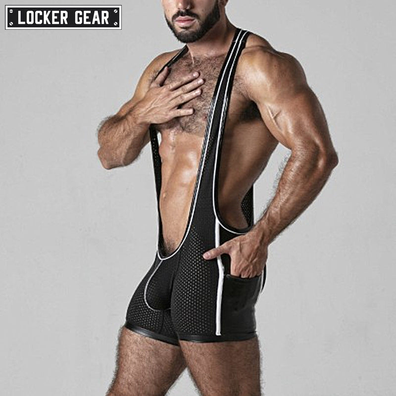 LOCKER GEAR - LOOK AT IT Mesh Singlet - White