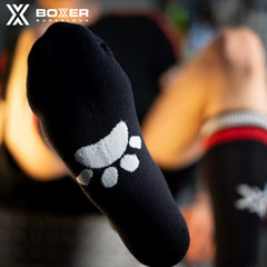 BOXER - Football Socks PUPPY - Black/White/Red