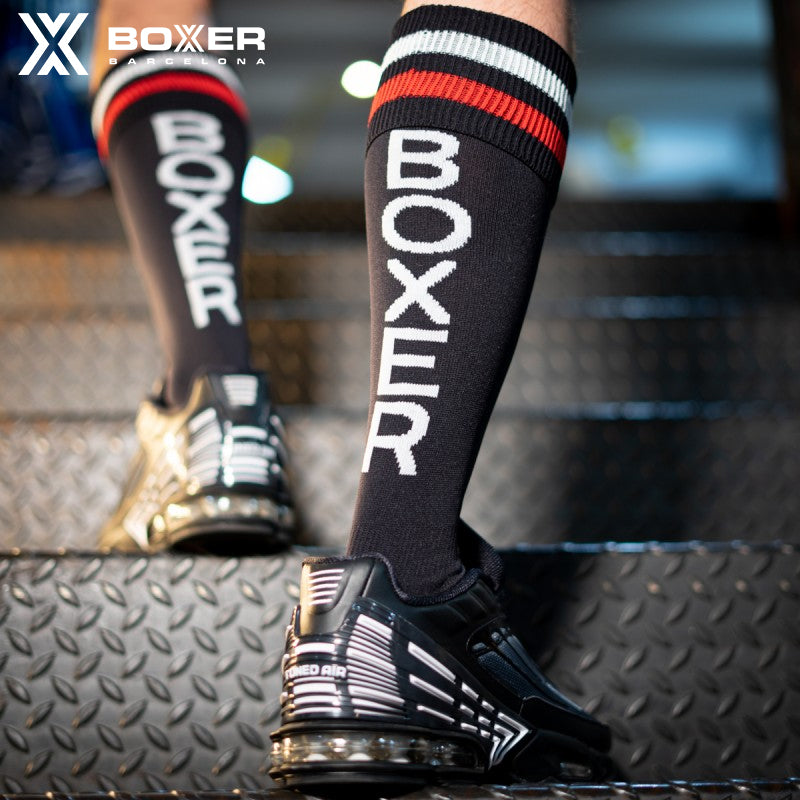 BOXER - Football Socks BOXER - Black/White/Red