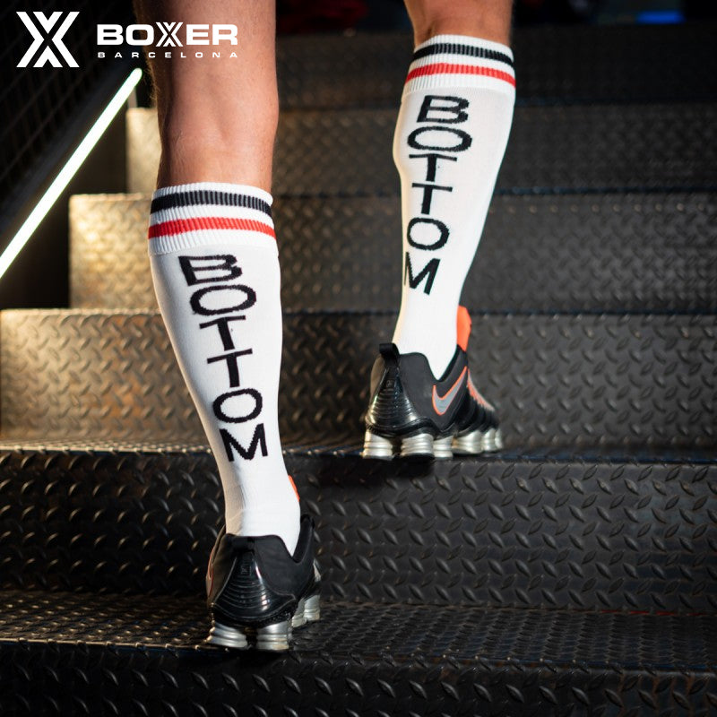 BOXER - Football Socks BOTTOM - White/Red/Black