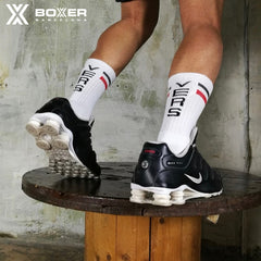 BOXER - Skater Socks VERS - White/Red/Black