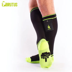 BRUTUS - FXXX Party Socks w. Pockets Black / Neon Yellow