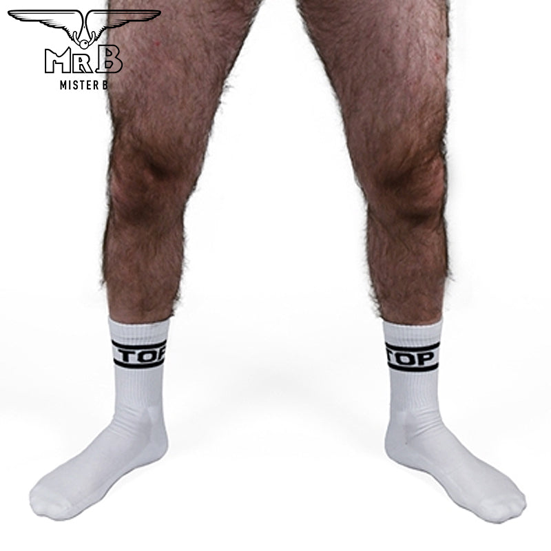 Mister B - Crew Socks Top 2-Pack White