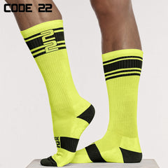 CODE22 - Neon Active Socks - Neon Yellow