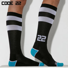 CODE22 - Retro Socks - Black