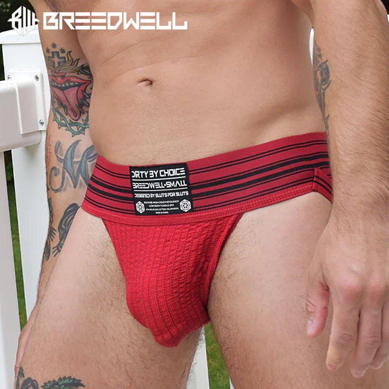 BREEDWELL - CUMDUMP JOCK Woven Jockstrap - Red