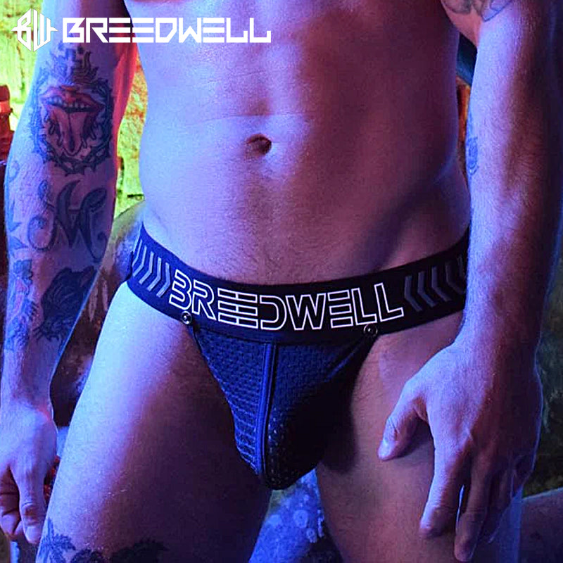 BREEDWELL - BREEDCORE JOCK Stretch-Mesh Jockstrap - Black