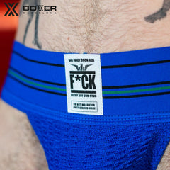 BOXER - DIRTY BIKER JOCK Woven Jockstrap - Blue