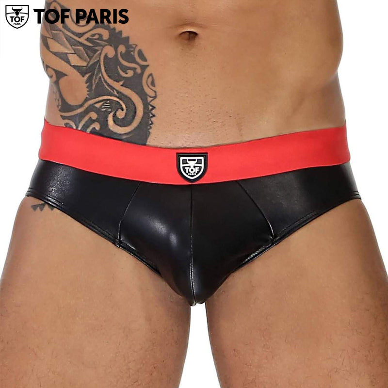 TOF Paris - Fetish Brief - Black-Red