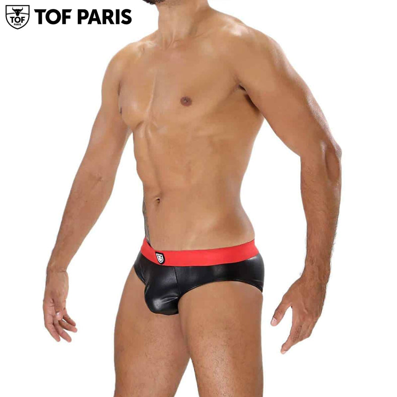 TOF Paris - Fetish Brief - Black-Red