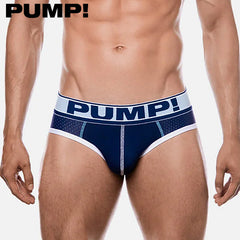 PUMP! - Blue Steel Brief - White/Blue