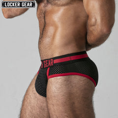 LOCKER GEAR - PUSH IT Mesh Brief - Red