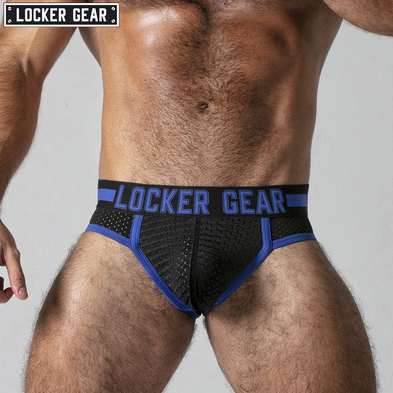 LOCKER GEAR - PUSH IT Mesh Brief - Blue