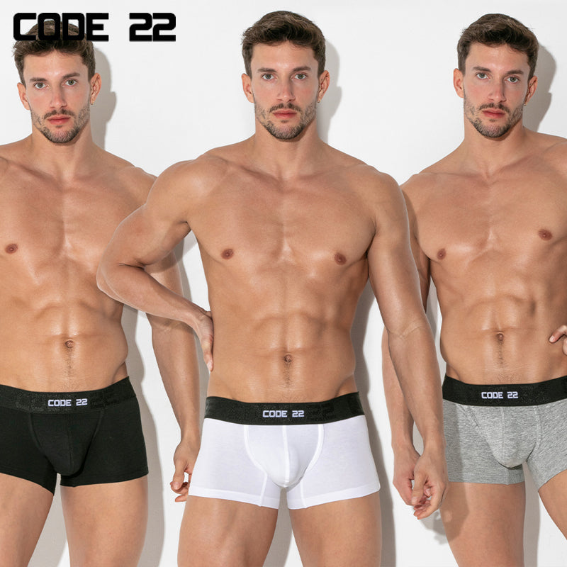 CODE22 -  ESSENTIAL Cotton Trunk Multipack – 3 Pack