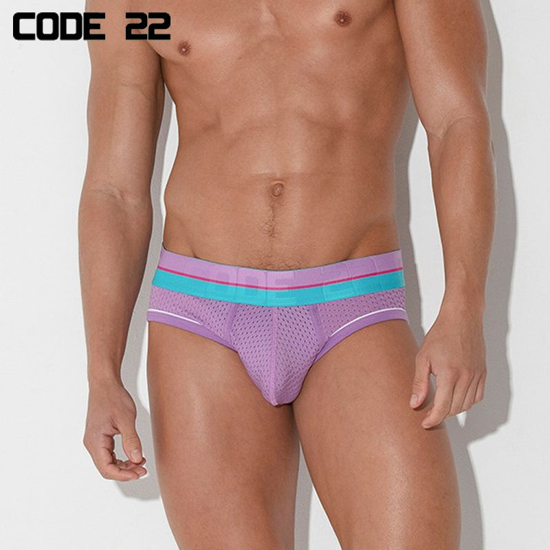 CODE22 -  Bright Mesh Brief purple