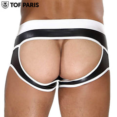 TOF Paris - Fetish Bottomless Boxers - Black-White