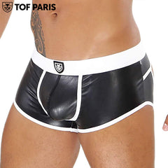 TOF Paris - Fetish Bottomless Boxers - Black-White