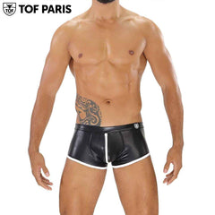 TOF Paris - Fetish Full-Zip Boxers - Black-White