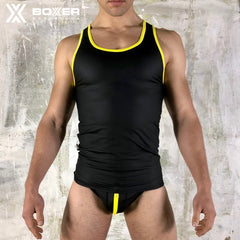 BOXER - Neo Vest  Tank Top - Black/Yellow