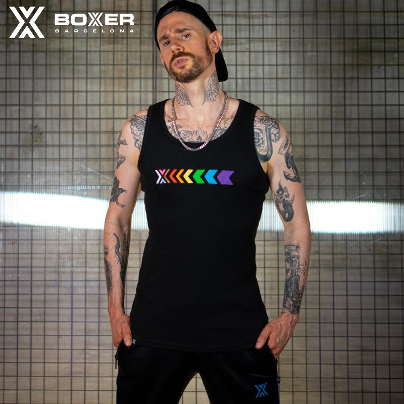 BOXER - X-Vest Gym Canalé Progress Tank Top - Black