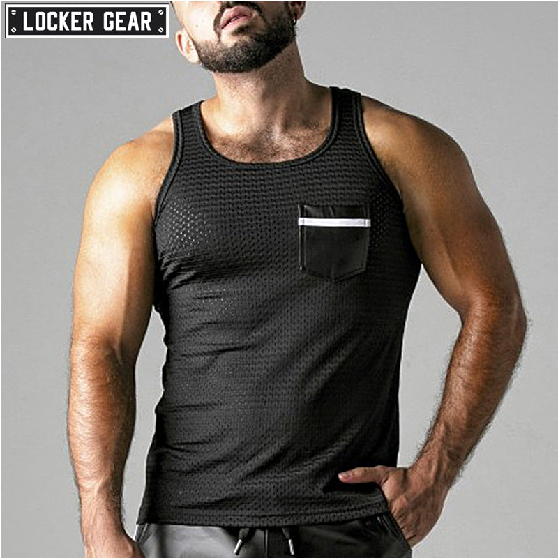 Locker Gear Look At Harder Tanktop white