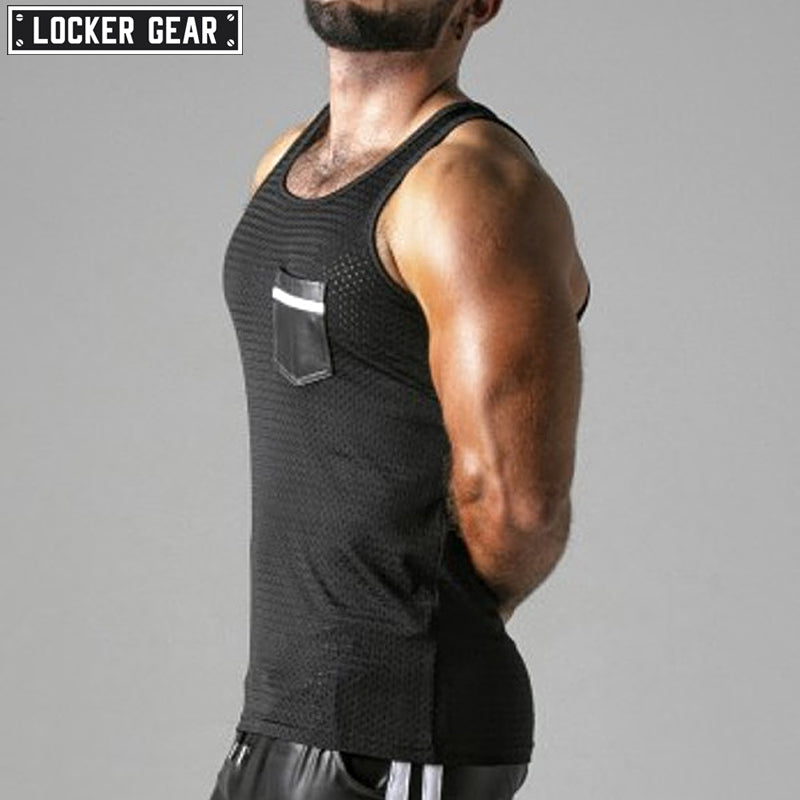 Locker Gear Look At Harder Tanktop white