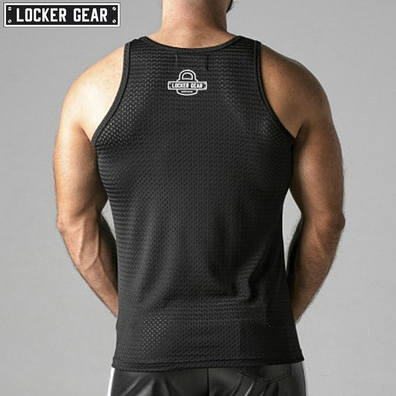 Locker Gear Look At Harder Tanktop white