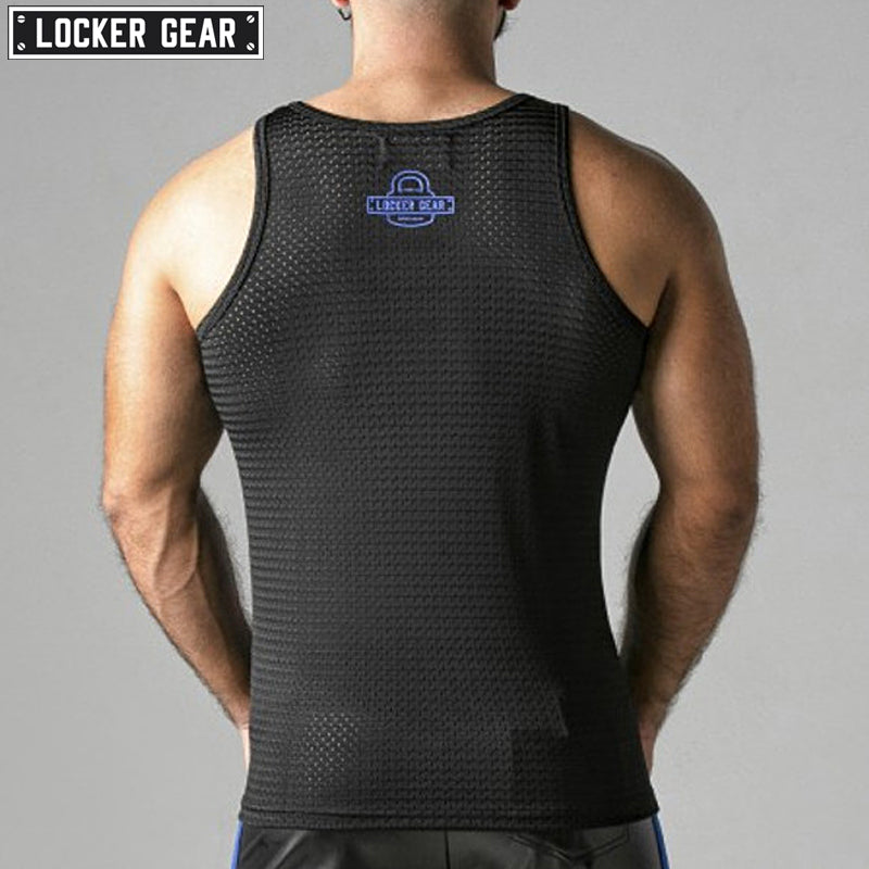 Locker Gear Look At Harder Tanktop blue