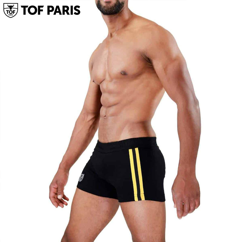 TOF Paris - Berlin Shorts - Black-Yellow