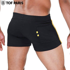 TOF Paris - Berlin Shorts - Black-Yellow